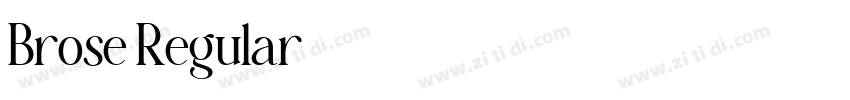 Brose Regular字体转换 Brose Regular字体转换